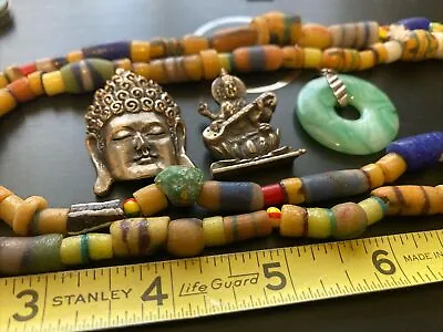 Buddha Quan Yin Pendant African Bead Lot You Get 4 • $43