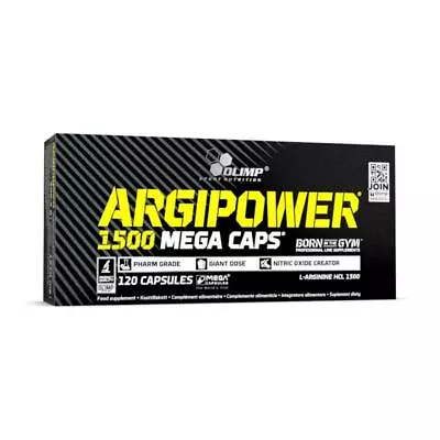 £22.99 • Buy Olimp Argi Power 1500mg L-Arginine Mega Caps Nitric Oxide Essential Amino Acid