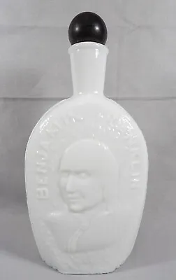 $5.98 • Buy Vintage Wheaton Milk Glass Decanter Benjamin Franklin