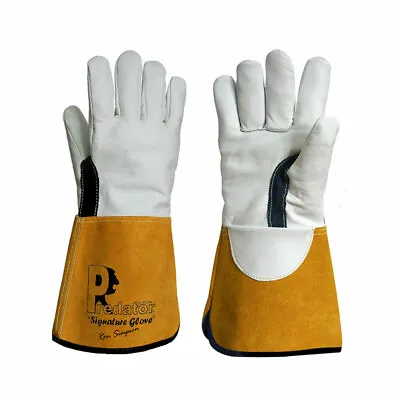 £8.85 • Buy High Quality Prestige Predator TIG Welders Gauntlets Welding Gloves Twaron Safe