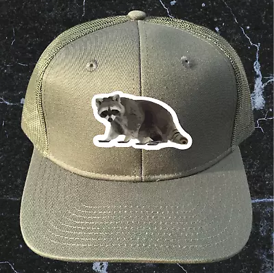 Raccoon Snapback Hat 13 Color Options Baseball Trucker Animal Wildlife Woods NEW • $19.99