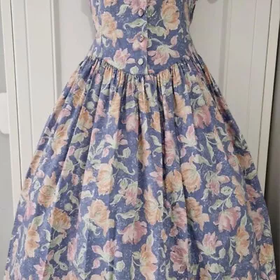 Vintage Laura Ashley Floral Dress • $140