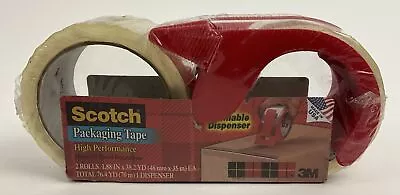 Scotch Heavy Duty Shipping Packaging Tape W/Dispenser & 1 Refill  E7F • $12.99