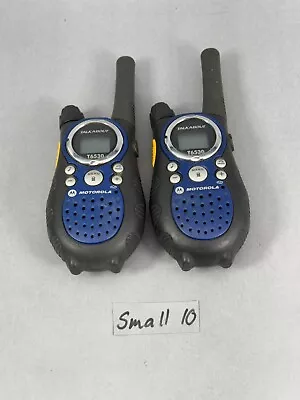 2x Motorola Talkabout T6530 Handheld Two-Way Radio - No Clips No Charger • $24.99