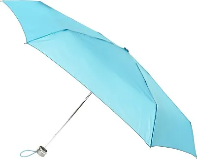 Totes Classics Micro Mimi Manual Compact Umbrella  38 -40  Arc Blue NEW • $21.48