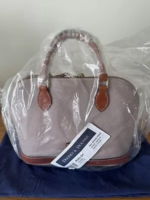 Dooney & Bourke Pebble Grain Zip Zip Satchel   Leather  Hardware Tan Oyster • $149.99