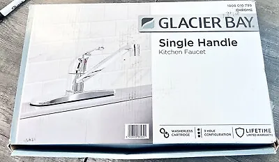 Glacier Bay HD67103W-0601 Standard Single Handle Kitchen Faucet Chrome • $25.99