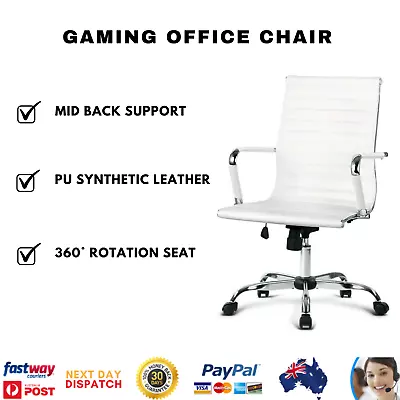 $115.45 • Buy Gaming Office Chair Home Work Study Computer Desk Chairs High Back White