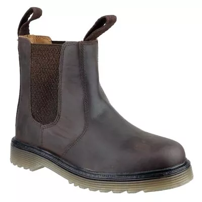 Amblers Chelmsford Mens Pull On Leather Chelsea Dealer Ankle Boots • £39.99