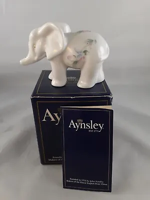 Aynsley Little Sweetheart Elephant Boxed Bone China 1st Quality Animals British • £29.99