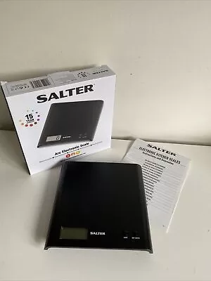 Salter Arc Electronic Digital Kitchen Scales 3kg/7lb LCD Compact Weighing Scale • £10