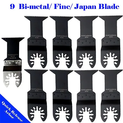9 Saw Blade Oscillating Multi Tool  Porter Cable Bosch Dremel Fein Craftsman 18V • $24.95