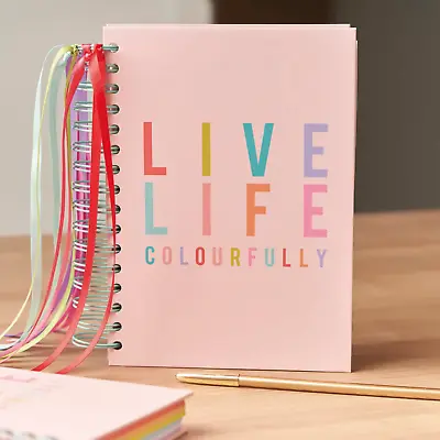 £5.95 • Buy A5 Day A Page Diary Journal Live Life Organiser 2023 Or Any Year As Undated Pink