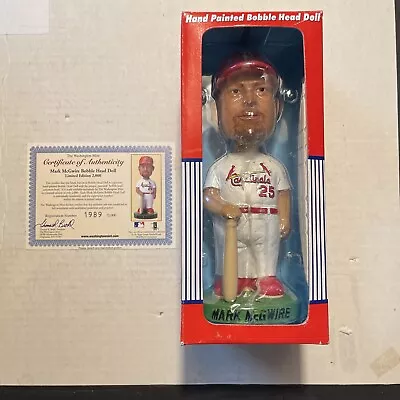 Mark McGwire St Louis Cardinals Hand Painted Bobble Head Doll Collectible Series • $8