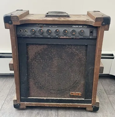 Vintage 80's CRATE CR-IIR By SLM Wooden Guitar Amplifier Amp VTG • $399.99