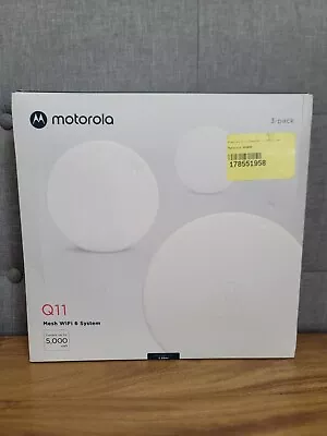 Motorola Q11 Mesh WiFi 6 System AX3000 3 Pack Wi-FI Routers Extender • $79.99