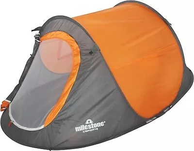 Festival Pop Up Dome Tent  2 Man Heavy Duty Polyester Waterproof Carry Bag 18819 • £42