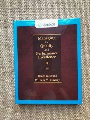 Managing For Quality And Performance Excellence (US HARDCOVER STUDENT 11/E) • $89.95