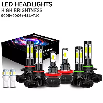 For Volvo VNL VNM630 670 730 780 2004-2015 Fanless LED Headlight Fog Bulbs Hi-Lo • $38.88