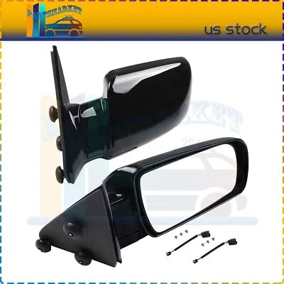 Pair Side Black View Manual Fold Mirrors For 1988-1998 GMC Chevy Pickup Truck • $42.49