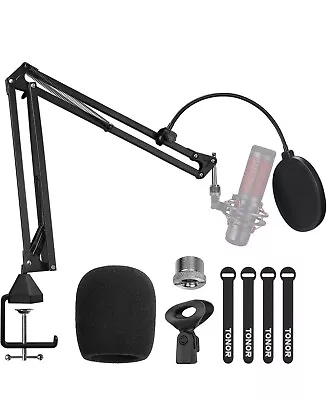 Professional Microphone Stand Mic Boom Arm Pop Filter Blue Yeti • £20