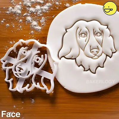 Long Haired Dachshund Face Cookie Cutter | Sausage Dog Wiener Badger Weenie Cute • £10.31