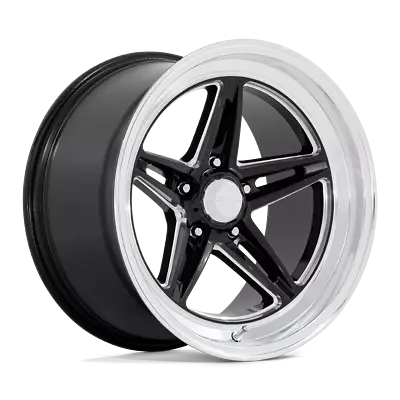 1 New 18X10 American Racing Vintage VN514 Groove Black 5X120.65 5X4.75 ET0 Wheel • $295.27