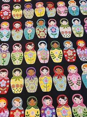 Matryoshka Dolls Fabric By AEK $12.99 Per 1/2 Yd. • $12.99