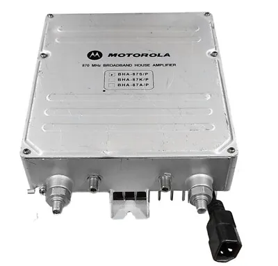 MOTOROLA BHA-87 CATV 870MHz BROADBAND HOME DISTRIBUTION AMPLIFIER BHA-87S/P • $299.99