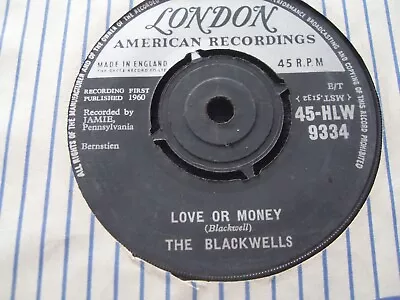 £1.50 • Buy The Blackwells.......love Or Money......7 ..1960.....rock N`roll / Doo Wop