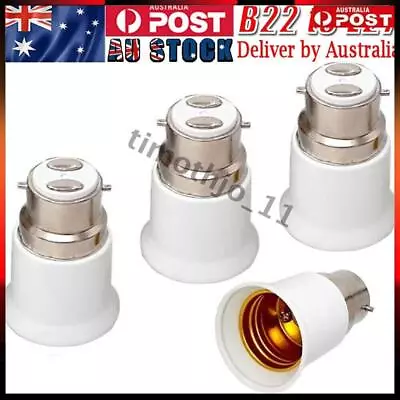 B22 To E27 Bulb Light Lamp Holder Base Socket Screw Bayonet Converter Adapter • $9.20