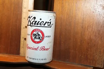 Vintage Empty Tin Beer Can Pull Tab Kaier's Light Lager Philadelphia • $5