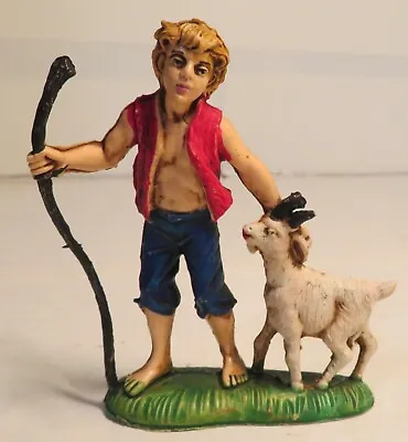 Vintage Plastic Italy Figurine Boy Goat Herder Man Unbranded Nativity Figure • $29.97