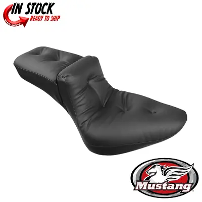 Mustang Extra Wide Regal Duke Pillow Seat For 2000-05 Harley FXST 2000-07 FLST • $469.20