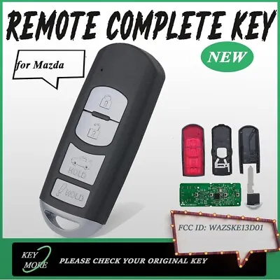 Proxi Car Remote Control Key Fob For Mazda 3 6 2014 2015 2016 2017 WAZSKE13D01 • $26.58