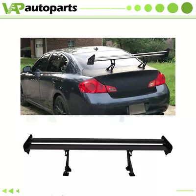 Rear Spoiler Universal 53  Aluminum Adjustable GT Wing Double Deck • $85.99