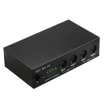 UM4X4 USB MIDI Interface 64 MIDI Channels 4i/4o + Merge 2i4o MIDI Box 4X4 R9N6 • $41.05