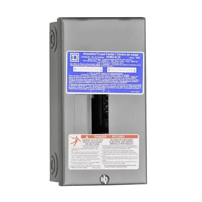 Breaker Box Panel 70 Amp 2-Space 4-Circuit Indoor Main Lug Load Center Bolt On • $28.32