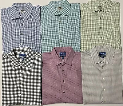 Lot 6 Men's Long Sleeve Button Dress Shirts - Kenneth Cole Unlisted Apt. 9- XL • $49