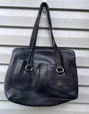 Mauro Governa Shoulder Bag Satchel Black Leather Italy • $179