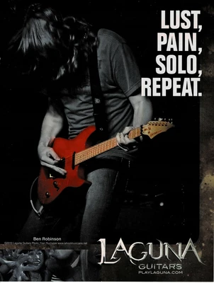 $5.95 • Buy LAGUNA GUITARS - BEN ROBINSON -  2010 Print Advertisement
