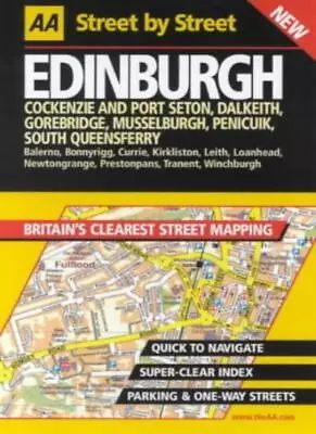 AA Street By Street Edinburgh. 9780749527495 • £3.99