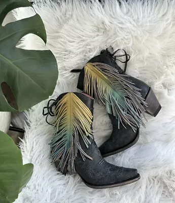 🤠 NWT Junk Gypsy By Lane Boot Western Spirit Animal Bootie US 7 • $240