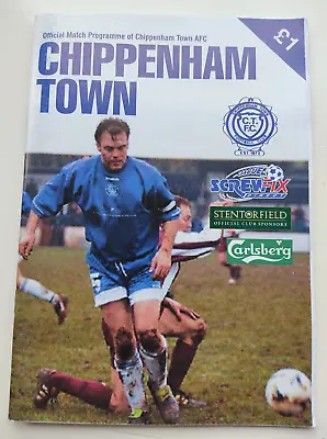 £2.99 • Buy CHIPPENHAM TOWN V VAUXHALL, FA VASE SEMI FINAL 2nd Leg 25 March 2000 (32)