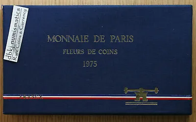 1975 France - 9 Coin Set Fleurs De Coins Monnaie De Paris - Box And COA • $41.99