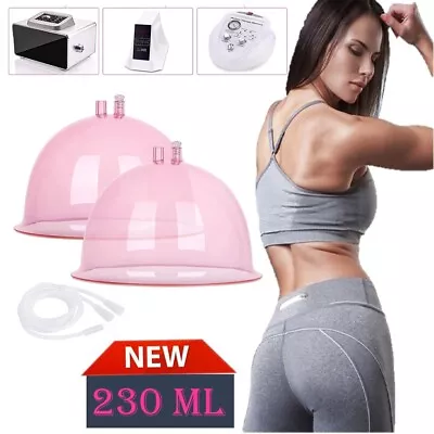 $47.99 • Buy 2PCS 230ML Extra-Large Buttocks Cup Vacuum Therapy Breast Enhancement Machine