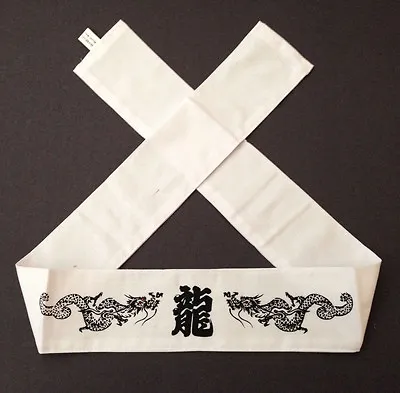 Japanese Hachimaki Headband Martial Arts  Ryu  Dragon Tenugu​i Made In Japan • $9.95