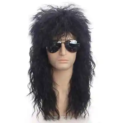 Men Synthetic Hair Wigs Hairpiece Punk Puffy High Temperature Fiber Hair • $22.62