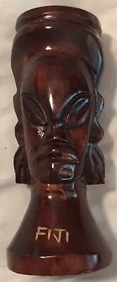 Vintage Carved Wood Fiji Figure Figurine Man 6-3/8  High • $12.98