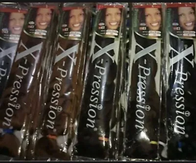 $32.99 • Buy 5 Packs X-pression Xpression Expression 82 To 84” Braiding Hair 2-3 Day Shipping